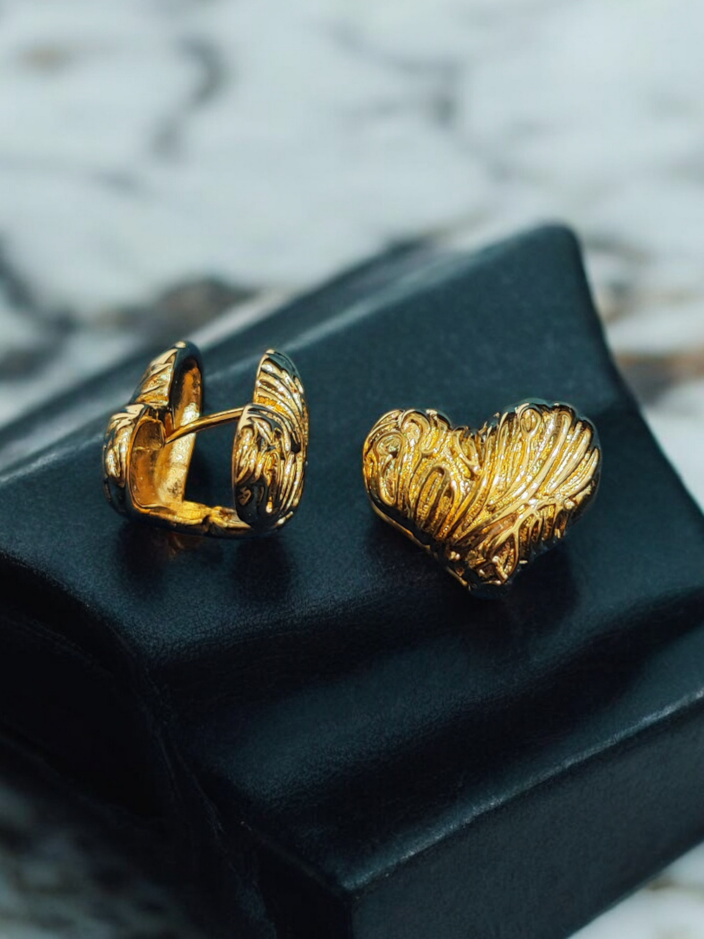 Pearlfect Dual Heart Earrings