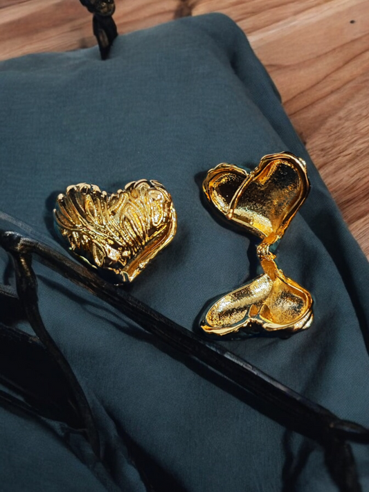 Pearlfect Dual Heart Earrings