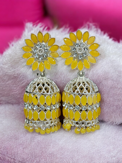Pearlfect Under the Flowers Jhumkis