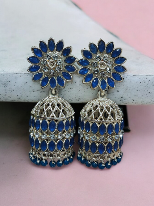 Pearlfect Under the Flowers Jhumkis