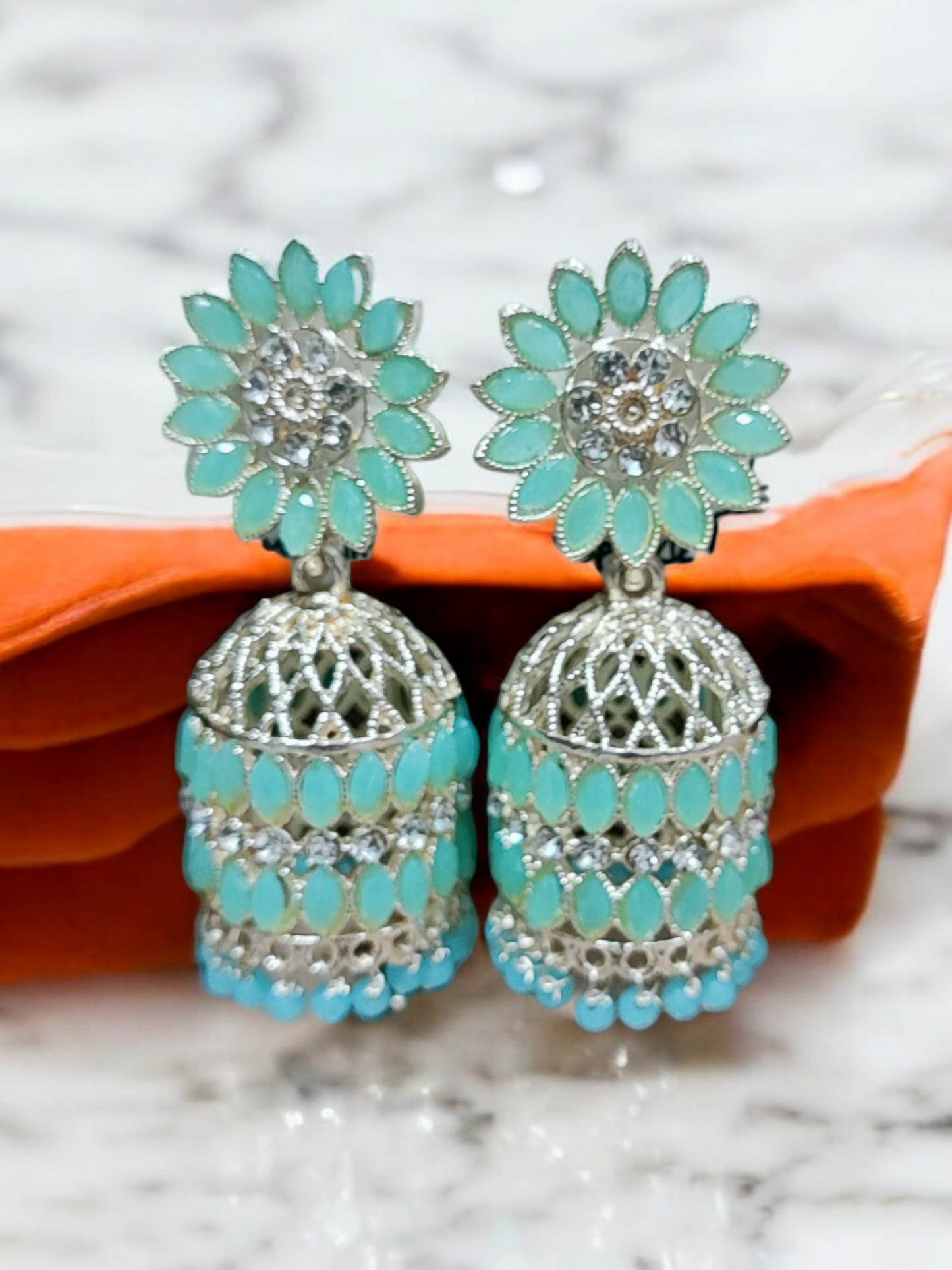 Pearlfect Under the Flowers Jhumkis