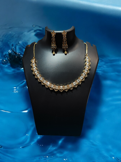 Pearlfect Sleek Sensation AD Necklace Set