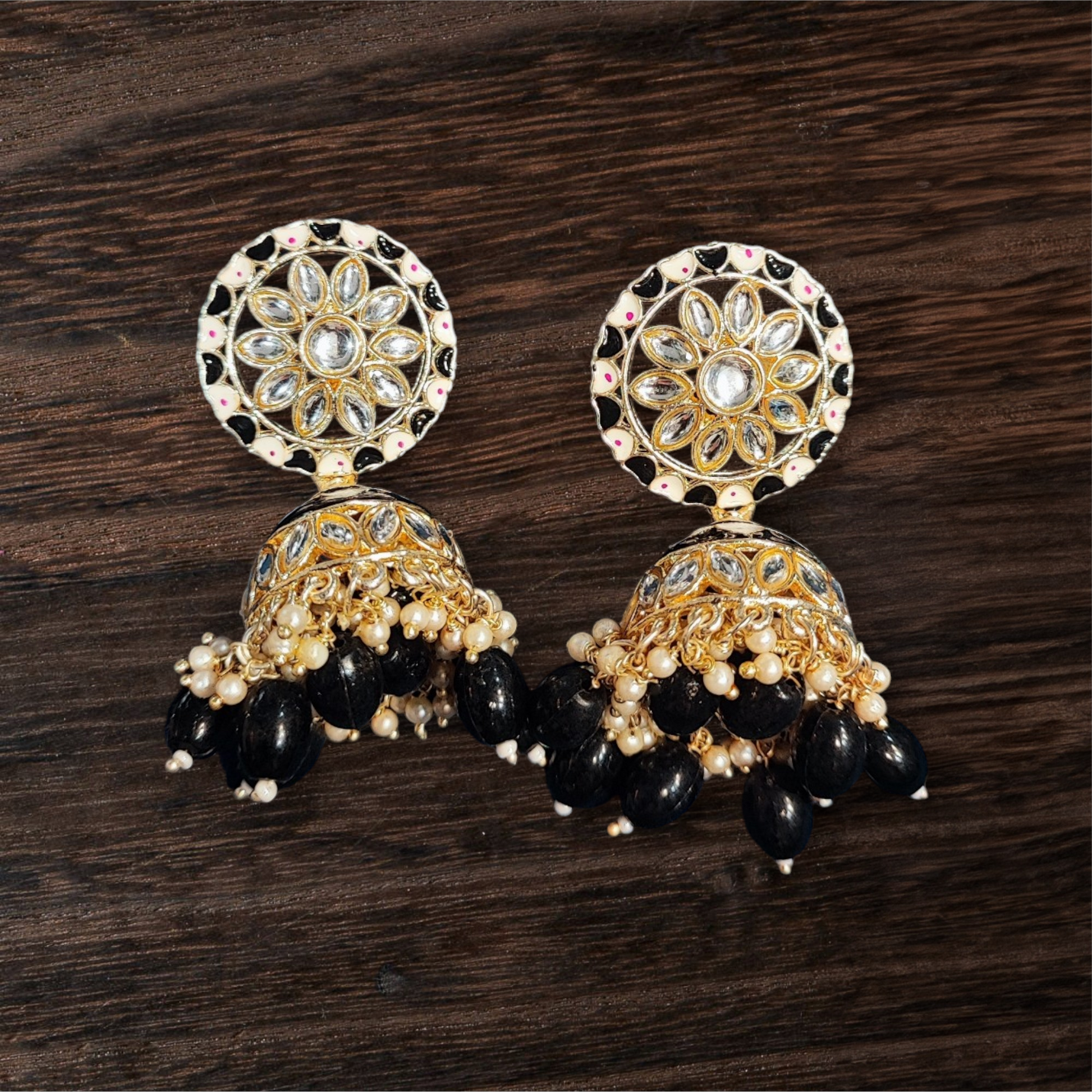 Pearlfect Sunflower Jhumkis for Women