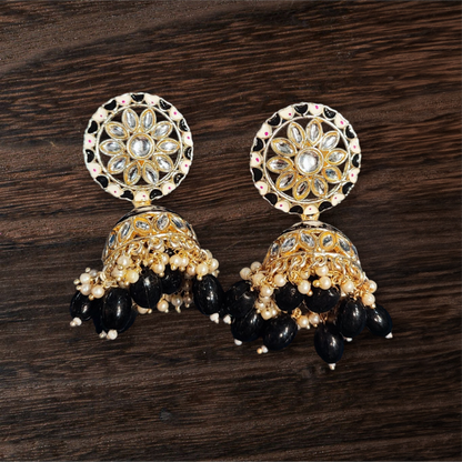 Pearlfect Sunflower Jhumkis for Women