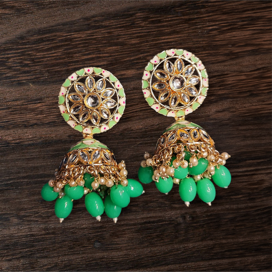 Pearlfect Sunflower Jhumkis Earrings for Women