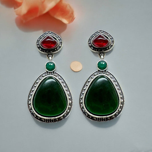Pearlfect Blackened Silver Echoes Earrings