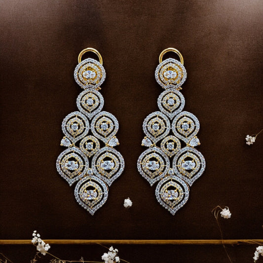 Pearlfect Bling Diamond Cut Earrings