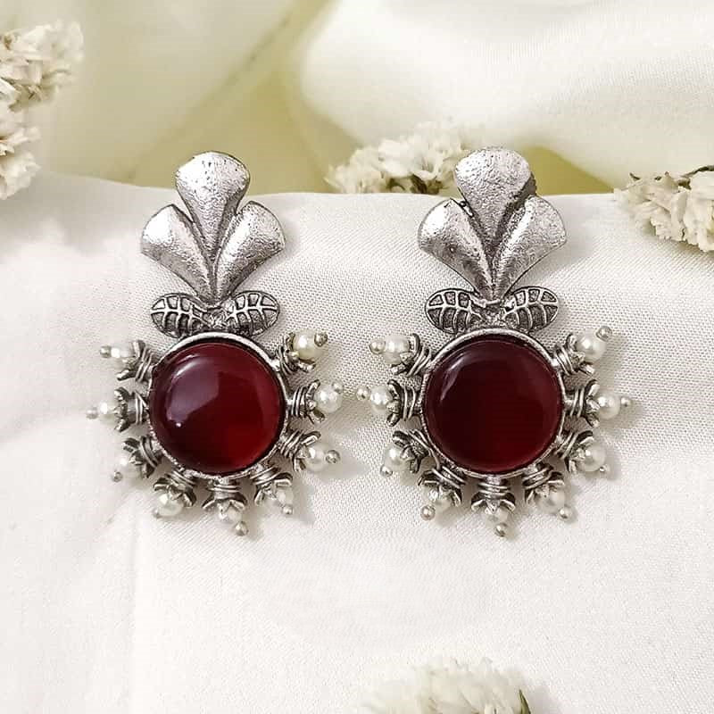 Pearlfect Antique Monalisa Stone Pearl Earrings