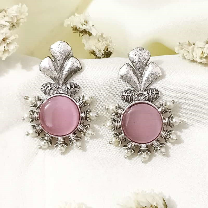 Pearlfect Antique Monalisa Stone Pearl Earrings
