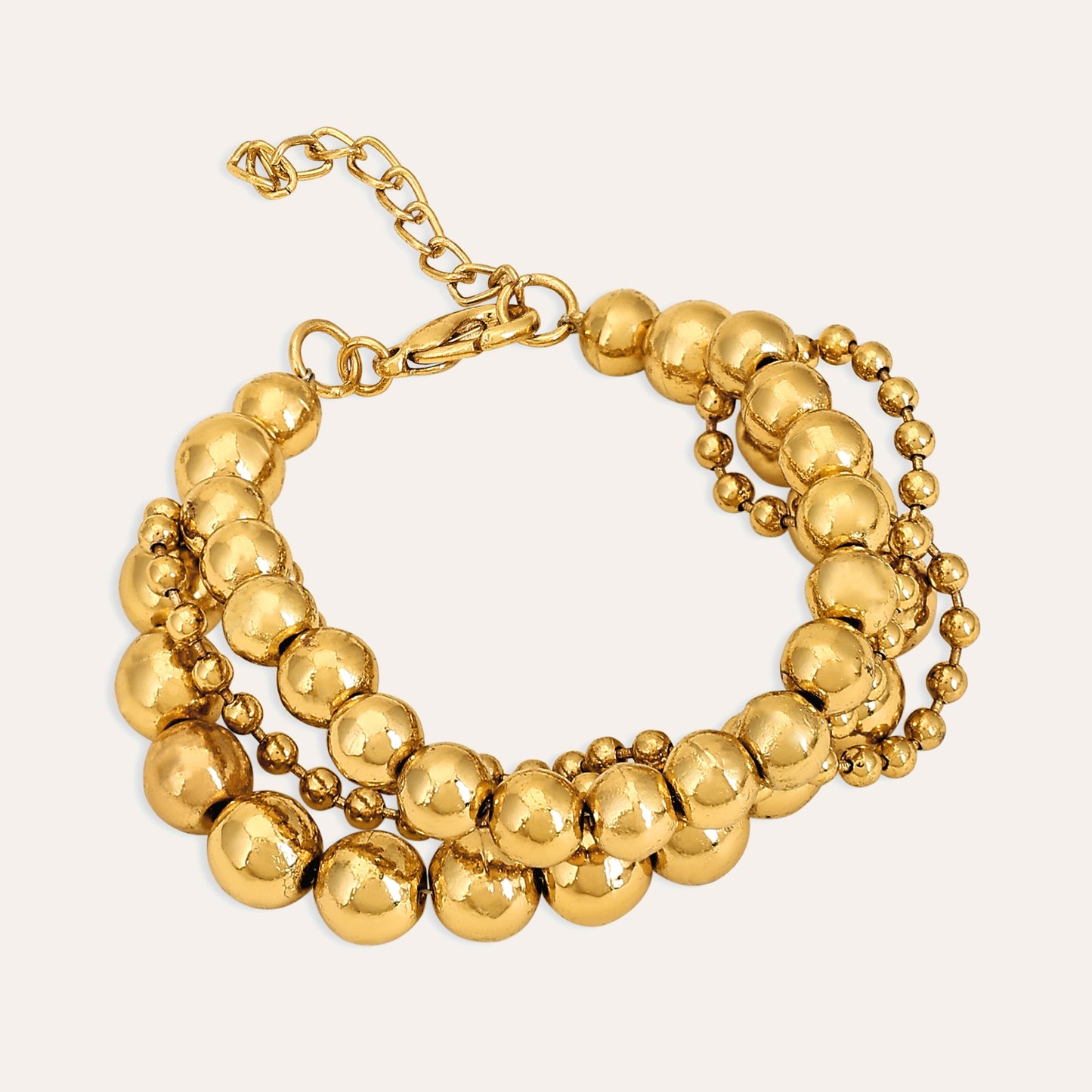 Pearlfect Golden Bead Fusion Bracelet