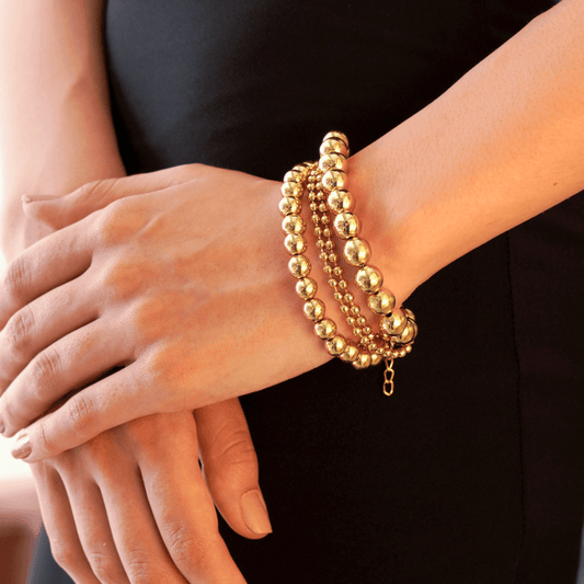 Pearlfect Golden Bead Fusion Bracelet