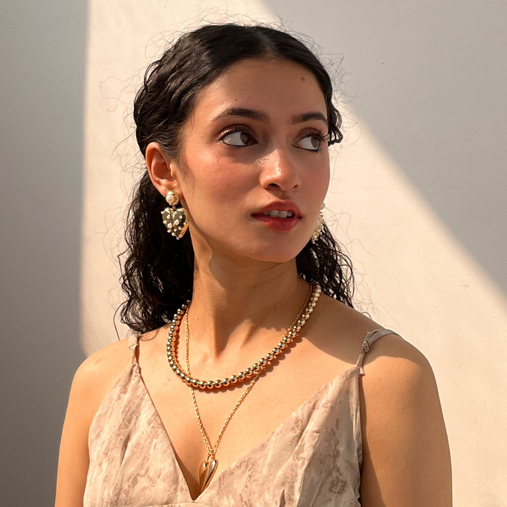 Pearlfect Golden Embrace Earrings