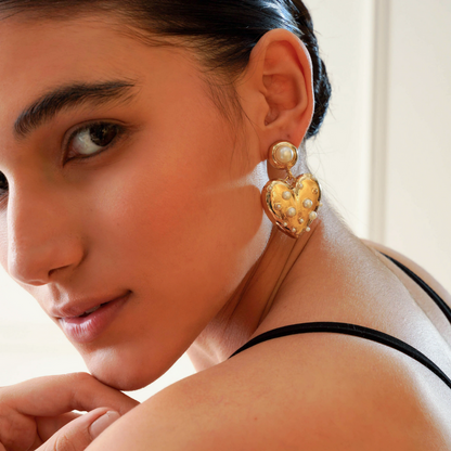 Pearlfect Golden Embrace Earrings