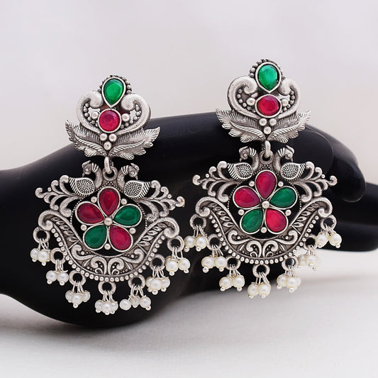 Pearlfect Pretty Peacock Dangler Earrings