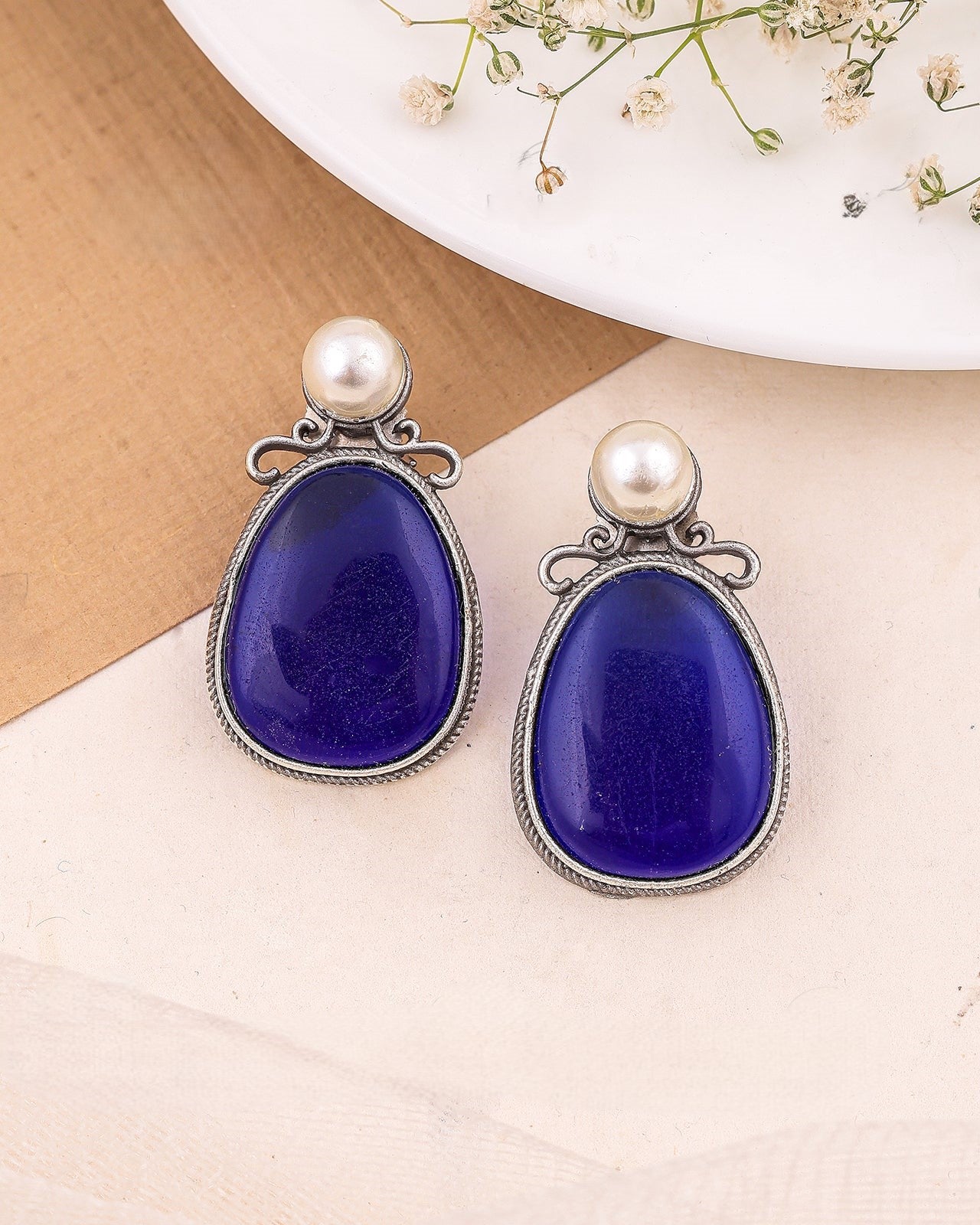 Pearlfect Mirror Pearl Earrings