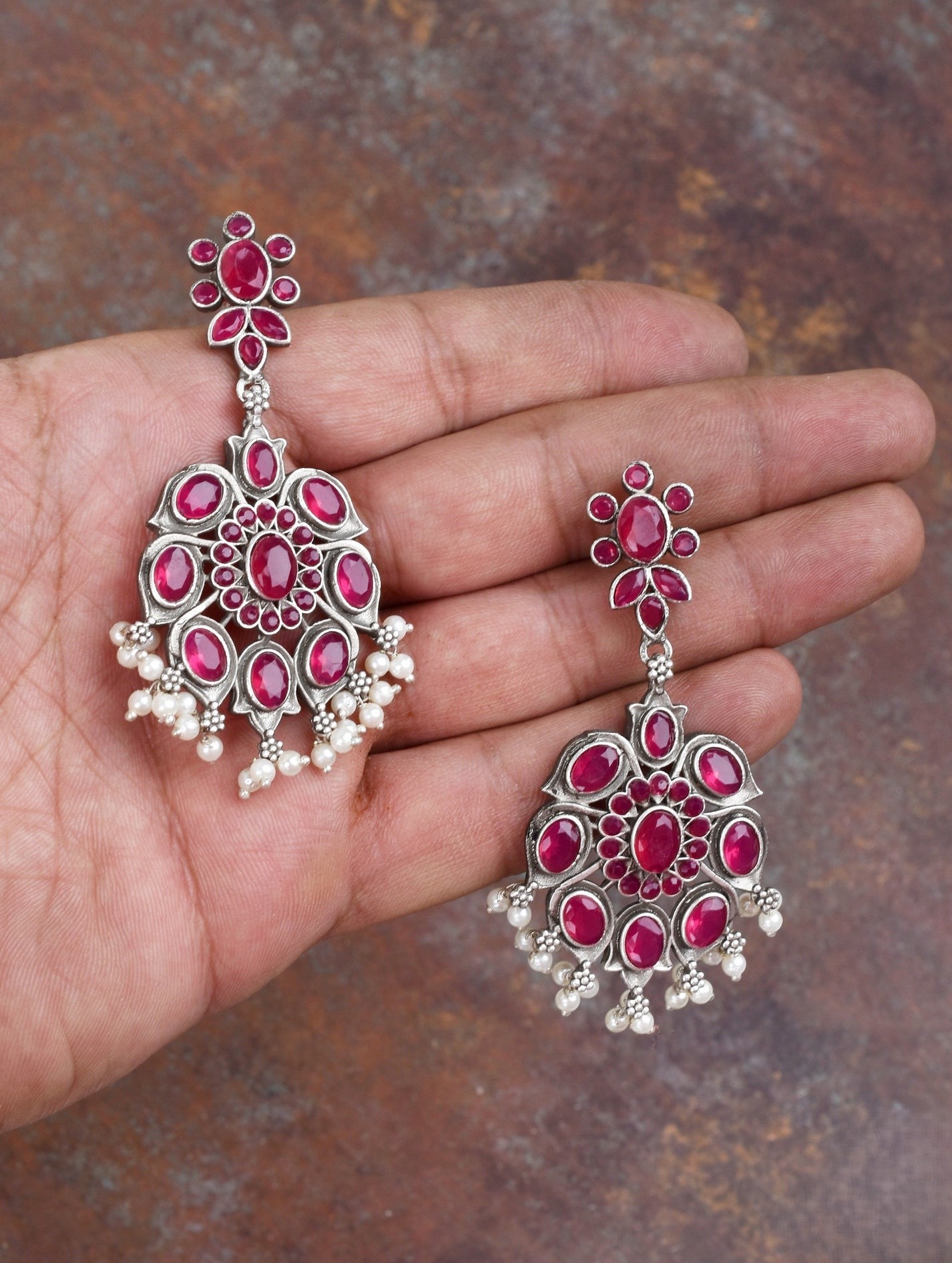 Pearlfect Flower Blossom Danglers