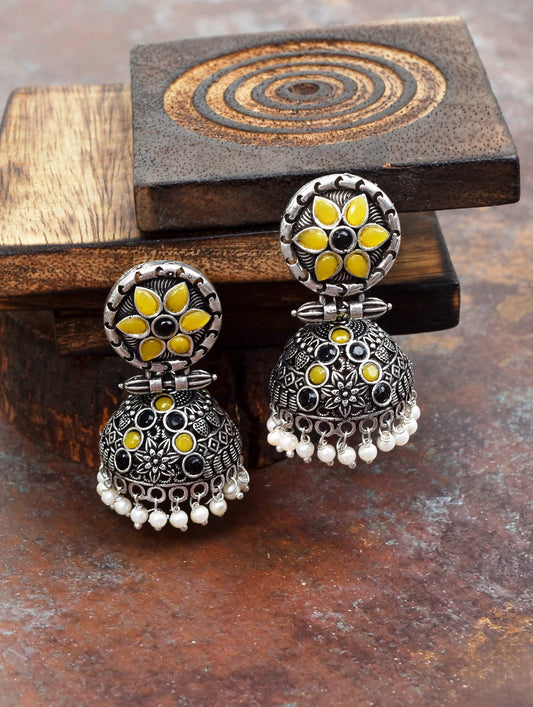 Pearlfect Indrani Temple Jhumka Earrings